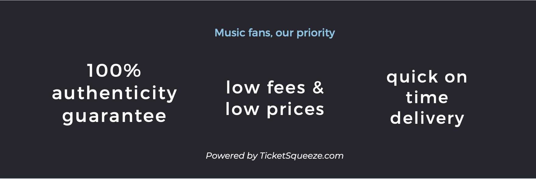 Ledge Amphitheater ticket guarantee