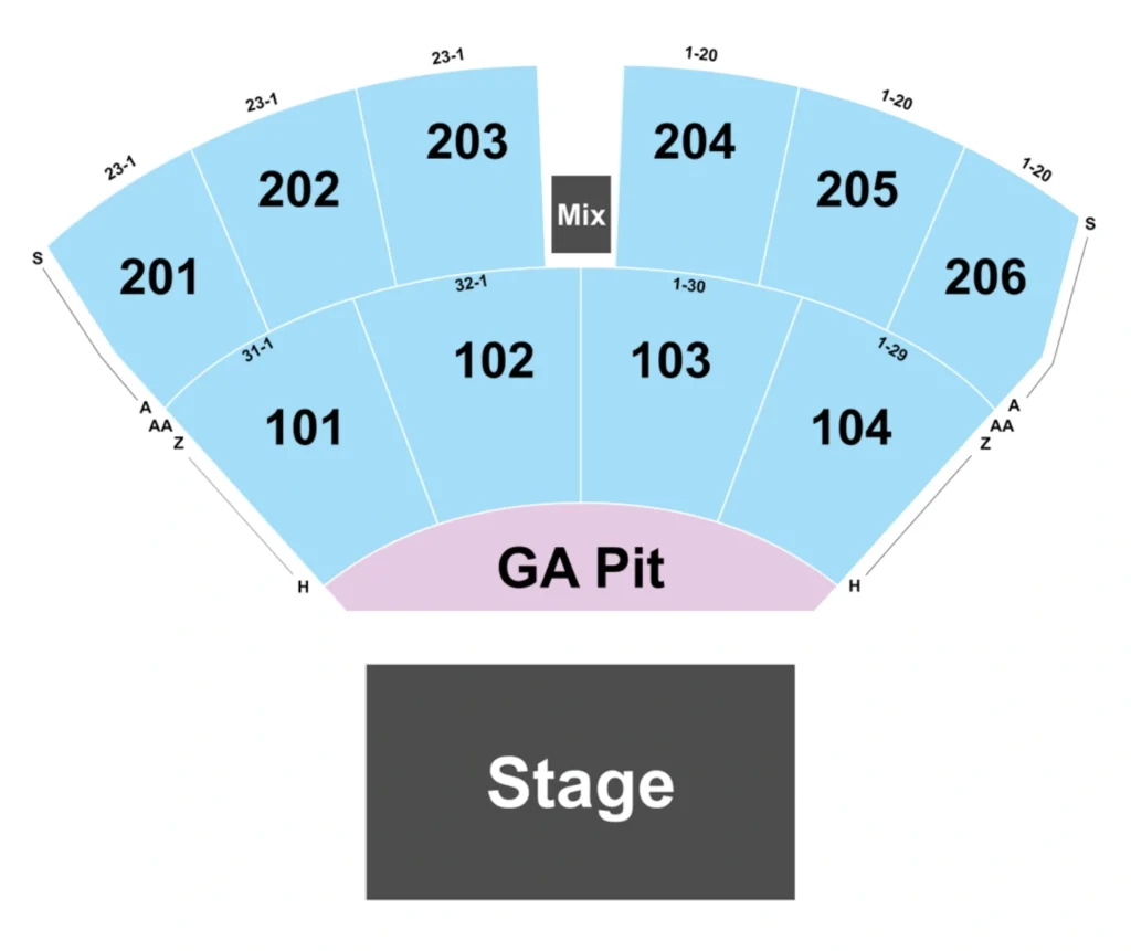 Ledge Amphitheater Seating Chart